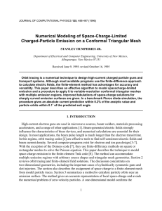Numerical Modeling of Space-Charge-Limited Charged