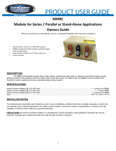 MMBC Module for Series / Parallel or Stand-‐Alone
