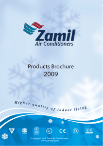 Products Brochure - Air Conditioning Company in Saudi Arabia
