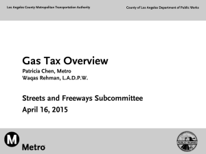 April 16, 2015 - Gas Tax Overview