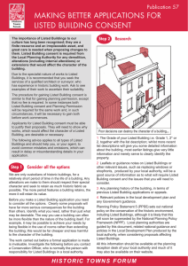 making better applications for listed building consent