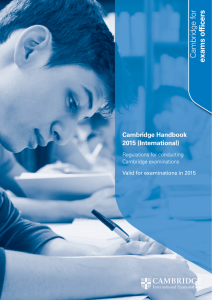 Cambridge Handbook 2015 (International)