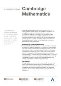 Cambridge Mathematics