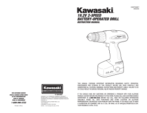 19.2V 2-SPEED BATTERY-OPERATED DRILL