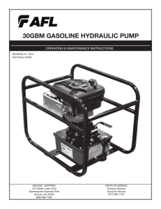 30gbm gasoline hydraulic pump