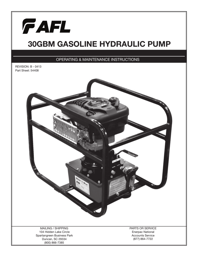 30GBM Gas-Hydraulikpumpe
