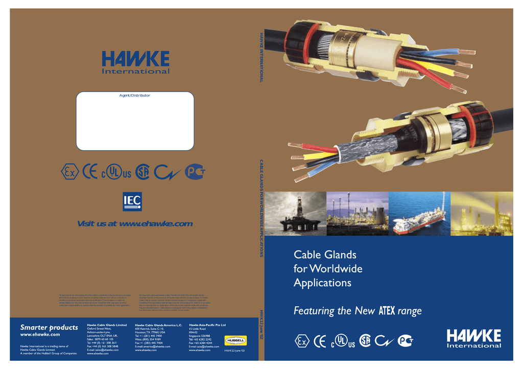 Hawke Cable Gland Size Chart