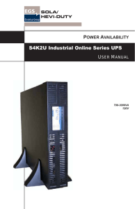 S4K2U Series, 120 Vac - Emerson Industrial Automation