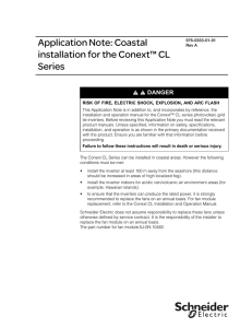 Application Note: Coastal installation for the