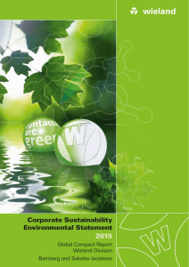 2015 Corporate Sustainability Environmental
