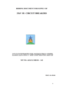 33kV SF6 CIRCUIT BREAKERS