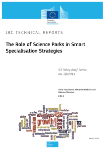 The Role of Science Parks in Smart Specialisation Strategies