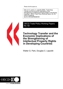 Technology Transfer and the Economic Implications