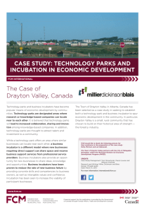 case study: technology parks and incubation in economic
