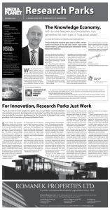 For Innovation, Research Parks Just Work The Knowledge Economy,