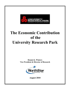 the report - University Research Park