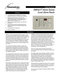 IMPACT®Alarm System Local Alarm Panels