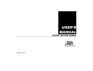FA120C User`s Manual - The Monitoring Center