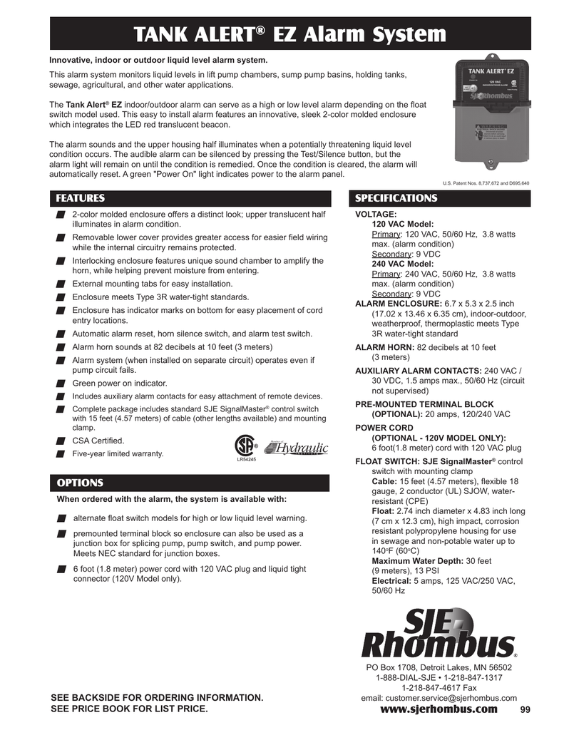 Tank Alert Ez Wiring Diagram - Wiring Diagram