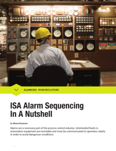 ISA Alarm Sequencing In A Nutshell