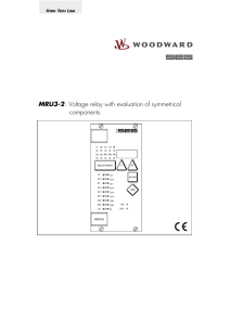 MRU3-2 - Voltage relay with evaluation of symmetrical components