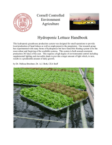 Hydroponic Lettuce Handbook - Cornell Controlled Environment