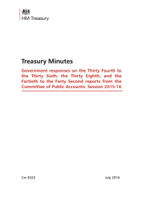 Treasury minutes