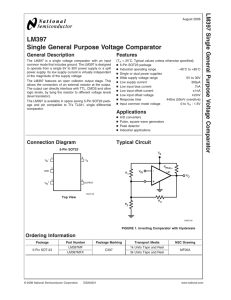 LM397 Single General Purpose Voltage Comparator