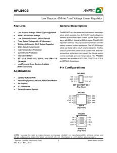 APL5603 - Anpec Electronics