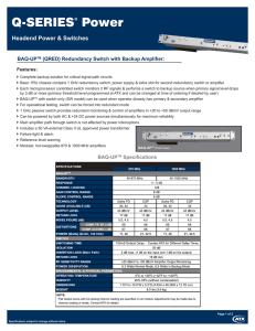 BAQ-UP/QRED Integrated Amp/RF Detector Switch