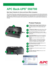 APC Back-UPS® 550/700