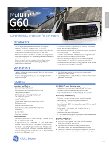 g60 generator protection system