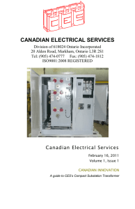 CANADIAN ELECTRICAL SERVICES