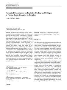Numerical Experiments on Radiative Cooling and Collapse in