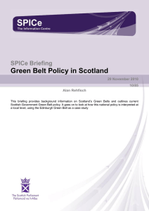 Green Belt Policy in Scotland