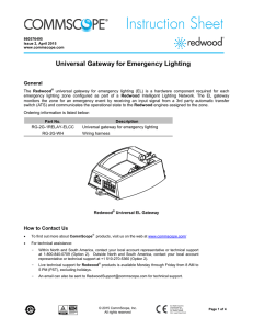 Universal Gateway for Emergency Lighting