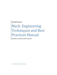 Best Practices Manual - Vanderbilt University