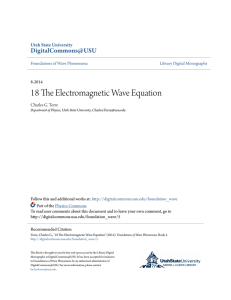 18 The Electromagnetic Wave Equation