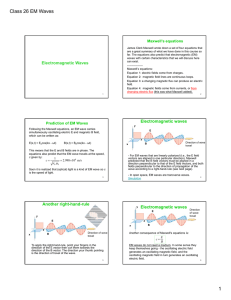 Class 26 EM Waves 1 - Boston University Physics