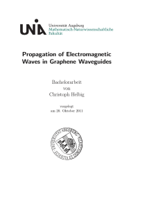 Propagation of Electromagnetic Waves in