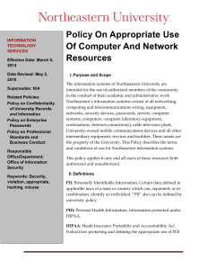 Policy On Appropriate Use Of Computer And Network Resources