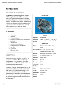 Vermiculite - Wikipedia, the free encyclopedia