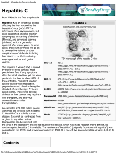 Hepatitis C - Wikipedia, the free encyclopedia