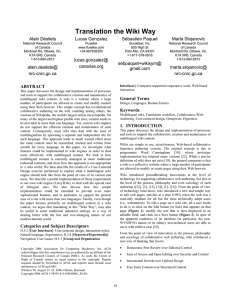 Translation the Wiki Way - The International Symposium on Open