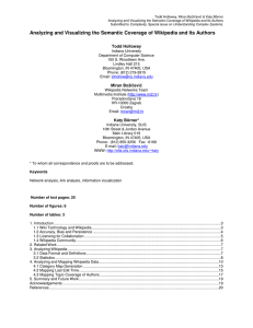 Analyzing and Visualizing the Semantic Coverage of Wikipedia and