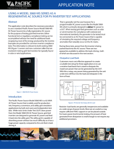 application note - Pacific Power Source