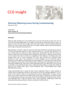 Insight Article_Electrical Metering Issues During Commissioning