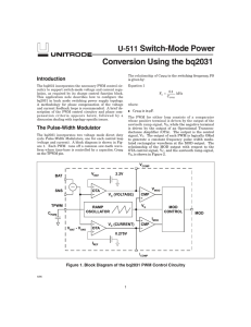 U-511 Switch-Mode Power Conversion Using