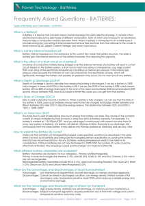 FAQ Batteries - Power Technology