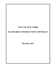 city standard construction contract